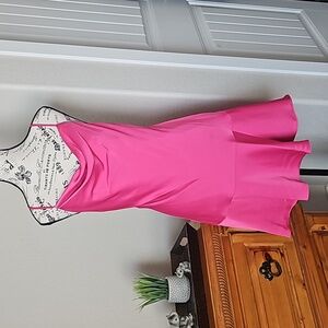 Silky Crisscross Spaghetti Strap Cowl Neck Fit and Flare Mini Dress